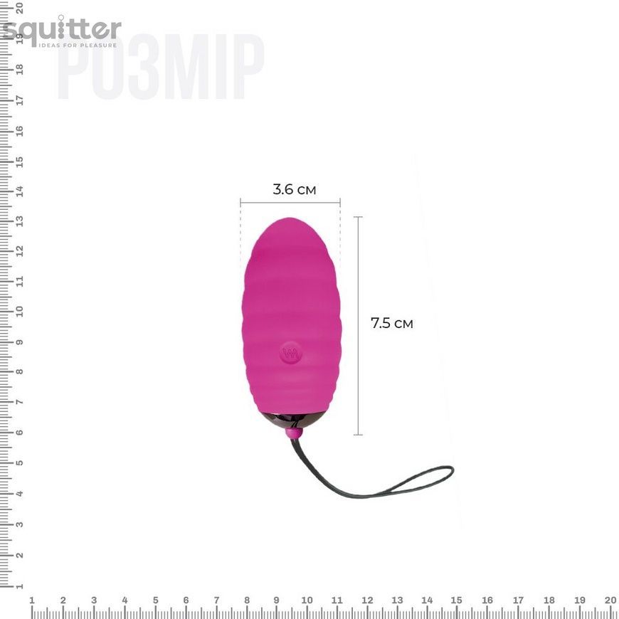 Виброяйцо Adrien Lastic Ocean Breeze Pink с пультом ДУ, 10 режимов работы AD40721 - онлайн-сексшоп Сквитер