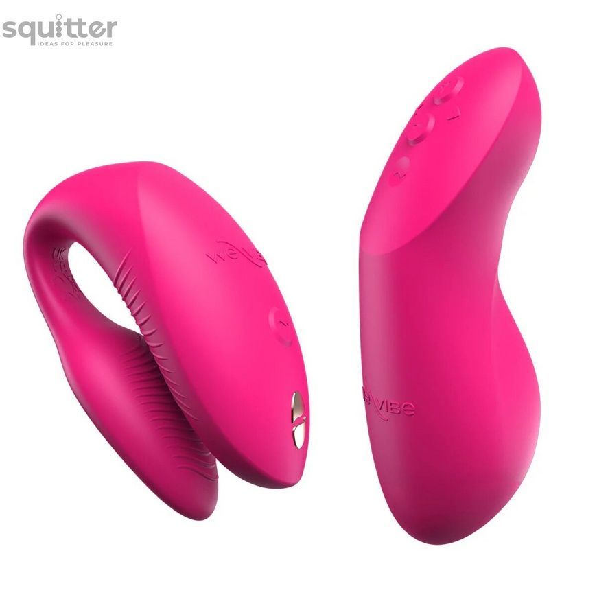 Смарт-вібратор для пар We-Vibe Chorus Pro Electric Pink SX3862 - онлайн-сексшоп Сквітер