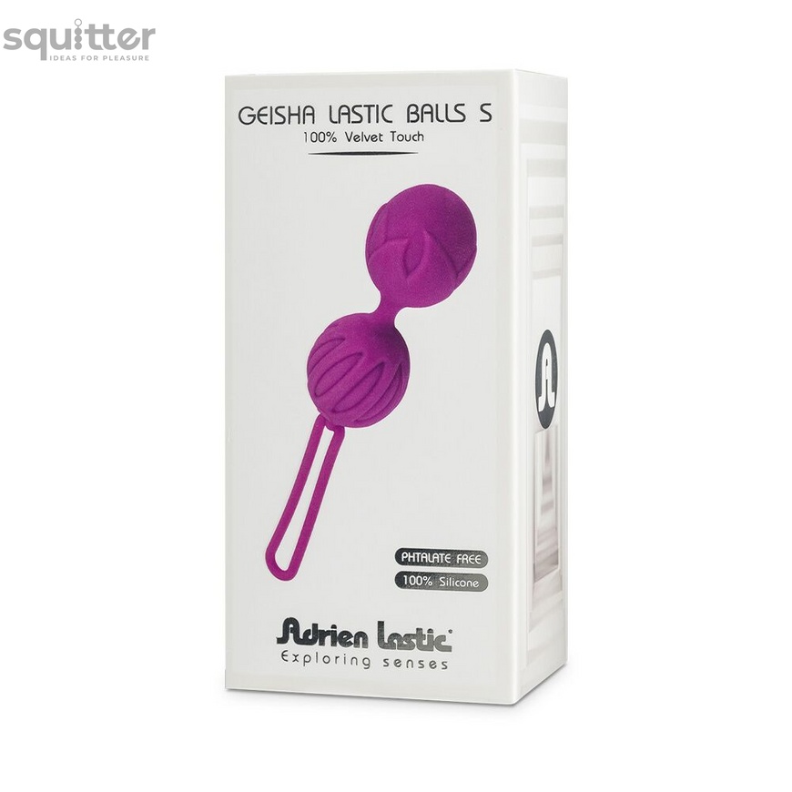 Вагинальные шарики Adrien Lastic Geisha Lastic Balls Mini Violet (S), диаметр 3,4см, масса 85г AD40443 фото