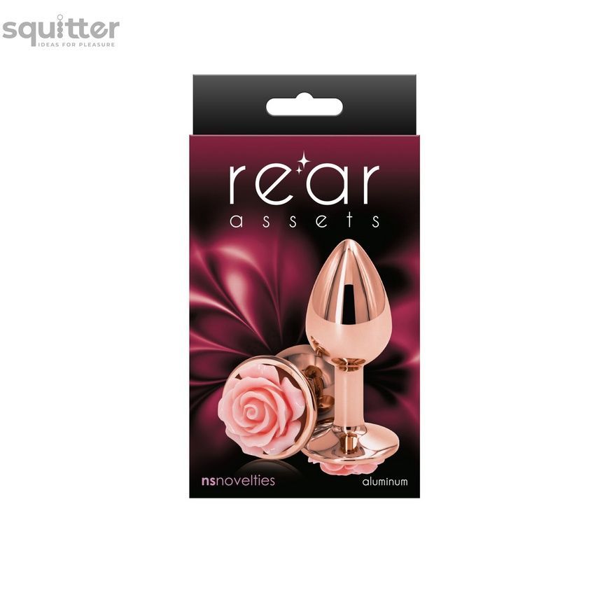 Анальна пробка NS Novelties Rear Assets - Rose - Small - Pink SX4377 - онлайн-сексшоп Сквітер