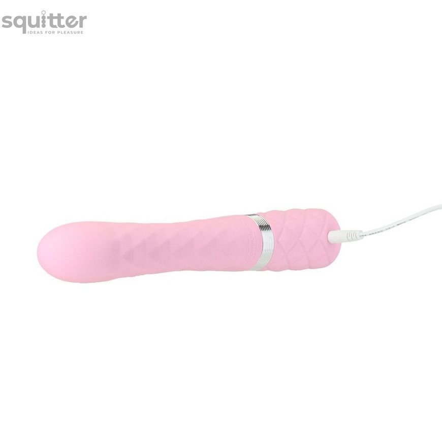 Розкішний кролик з ротацією та вібрацією Pillow Talk Lively Pink, кристал Сваровскі SO6856 - онлайн-сексшоп Сквітер