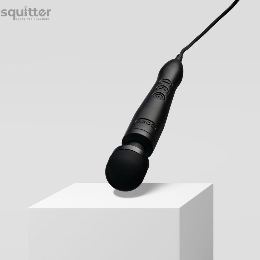 Вібромасажер DOXY3 USB-C Massager MATTE BLACK, кабель USB-C, регульована інтенсивність, компактний SX2453 - онлайн-сексшоп Сквітер