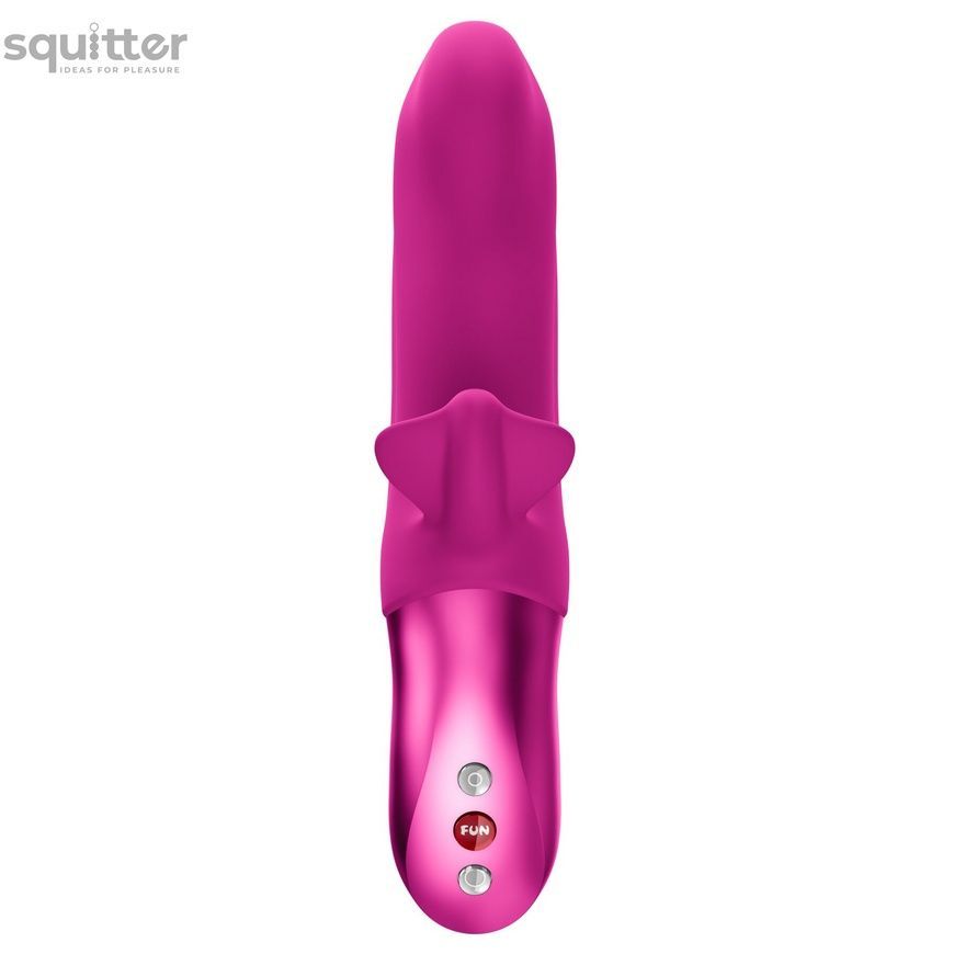 Пульсатор з вібрацією кліторального відростка Fun Factory BI STRONIC FUSION Magenta, 2 мотори SX3306 - онлайн-сексшоп Сквітер