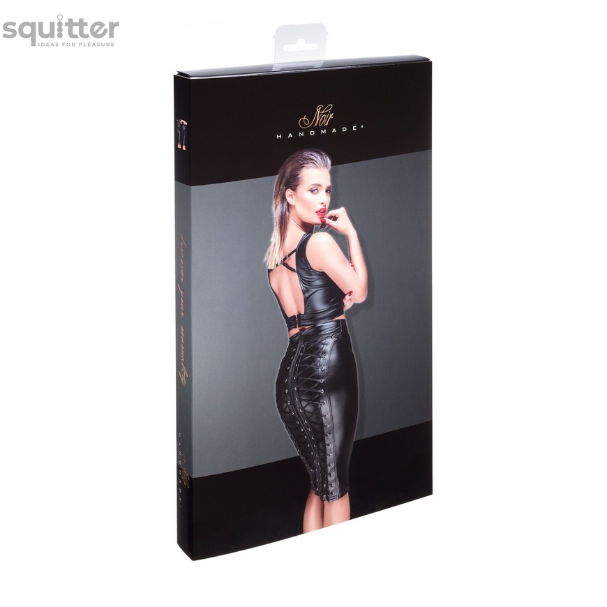 Спідниця Noir Handmade F152 Powerwetlook pencil skirt - S SX0029 фото