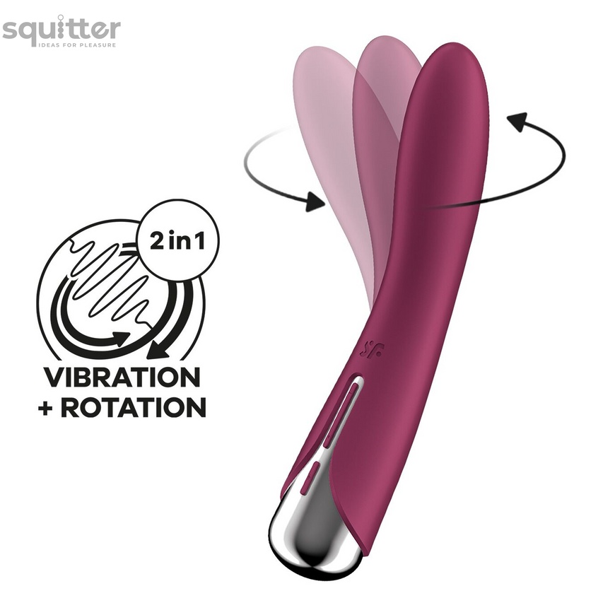 Вібратор Satisfyer Spinning Vibe 1 Red SX0558 фото