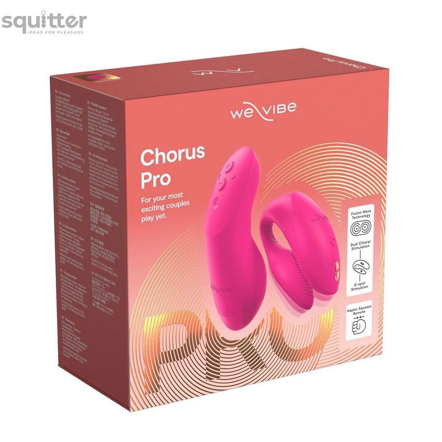 Смарт-вібратор для пар We-Vibe Chorus Pro Electric Pink SX3862 - онлайн-сексшоп Сквітер
