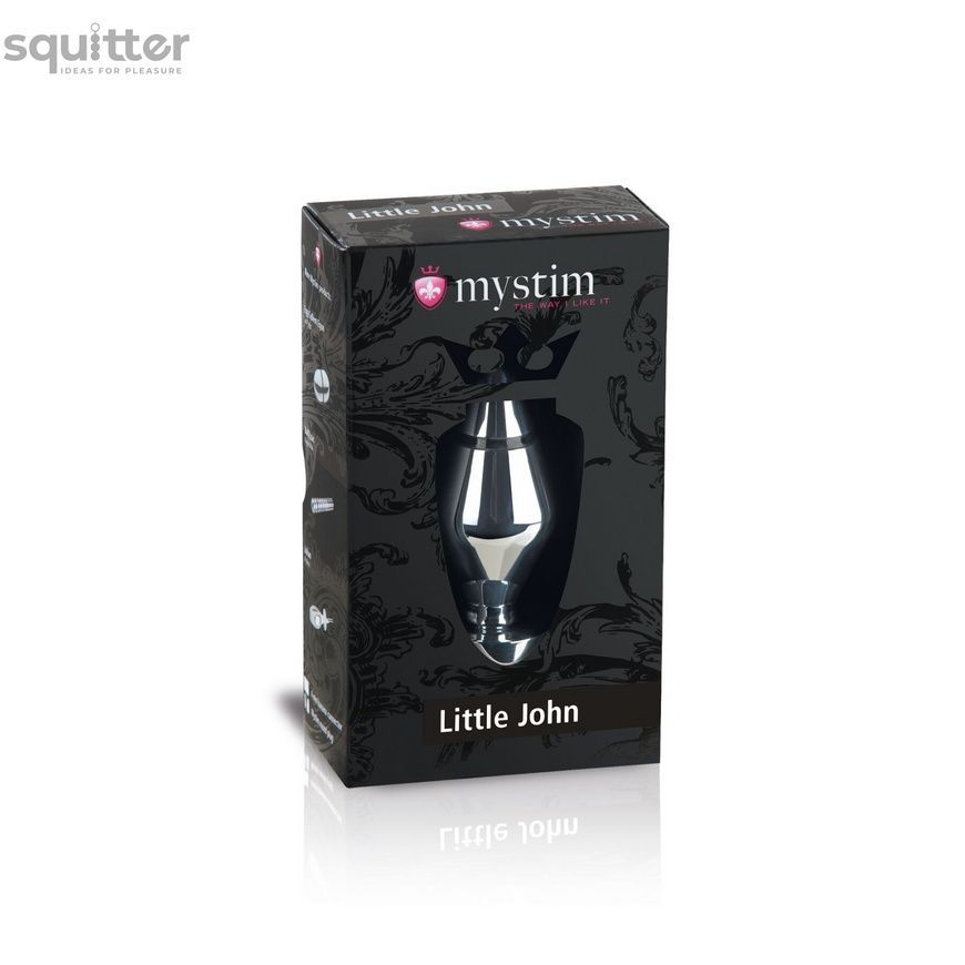 Металева анальна пробка Mystim Little John для електростимулятора, діаметр 4см SX3194 - онлайн-сексшоп Сквітер