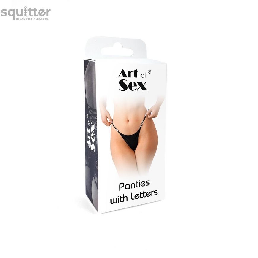 Сексуальні трусики зі стразовим написом Sexy Baby - Art of Sex, розмір XS-2XL, колір Білий SO6795 - онлайн-сексшоп Сквітер