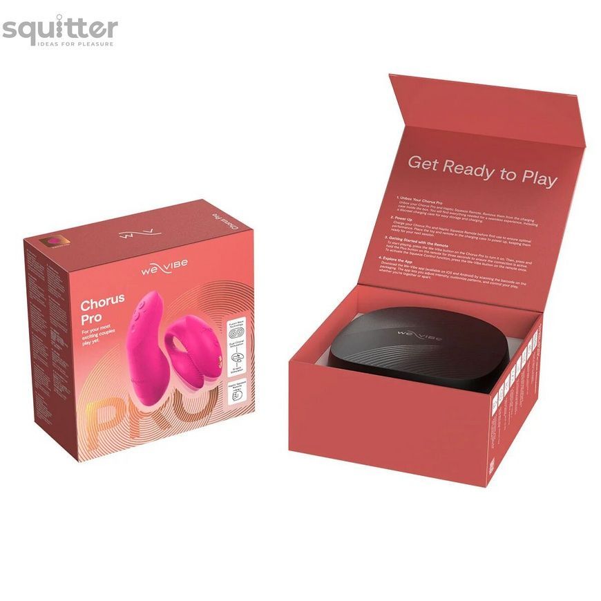 Смарт-вібратор для пар We-Vibe Chorus Pro Electric Pink SX3862 - онлайн-сексшоп Сквітер