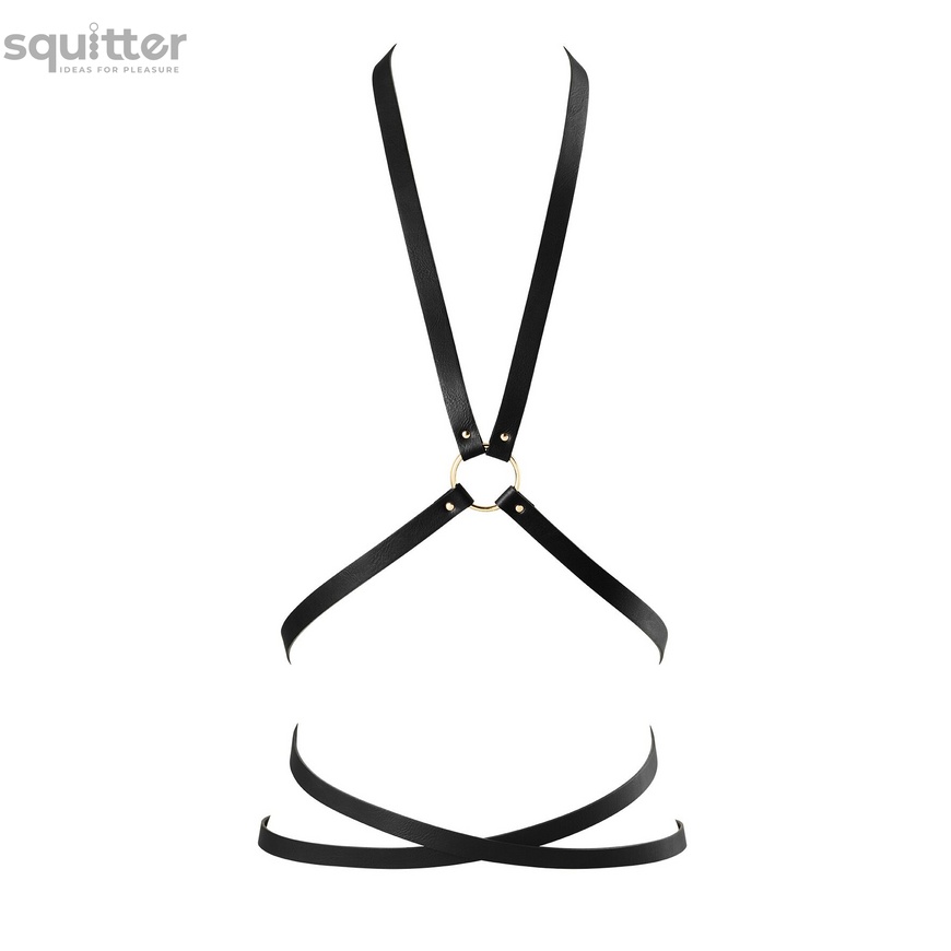 Портупея из экокожи Bijoux Indiscrets Maze – Multi-Way Body Harness Black SO5914 фото