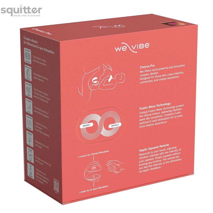 Смарт-вібратор для пар We-Vibe Chorus Pro Electric Pink SX3862 - онлайн-сексшоп Сквітер