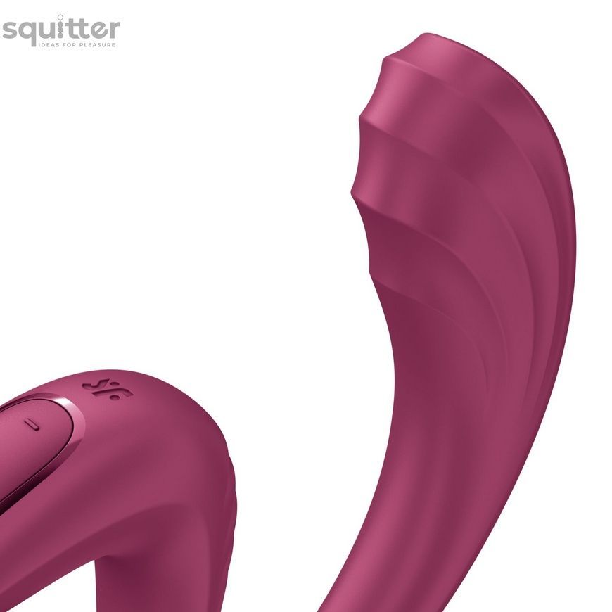 Вагінально-кліторальний вібратор Satisfyer G for Goddess 3 Wine Red, 2 мотори SX3831 - онлайн-сексшоп Сквітер