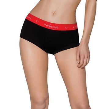 Трусики-шортики Passion PS003 PANTIES L, black SO4207 - онлайн-сексшоп Сквітер