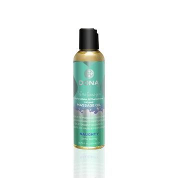 Массажное масло DONA Massage Oil NAUGHTY - SINFUL SPRING (110 мл) с феромонами и афродизиаками SO1691 - онлайн-сексшоп Сквитер