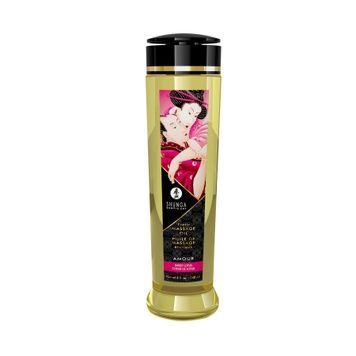 Массажное масло Shunga Amour - Sweet Lotus (240 мл) натуральное увлажняющее SO4812 - онлайн-сексшоп Сквитер