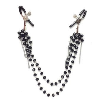 Затискач для сосків Art of Sex - Nipple clamps Sexy Jewelry Black SO5864 - онлайн-сексшоп Сквітер