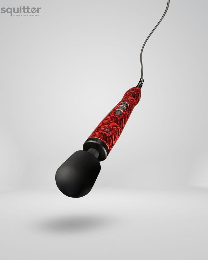 Вібромасажер DOXY Original ROSE PATTERN, дуже потужний, живлення 220В, пульсівні вібрації SX2454 - онлайн-сексшоп Сквітер