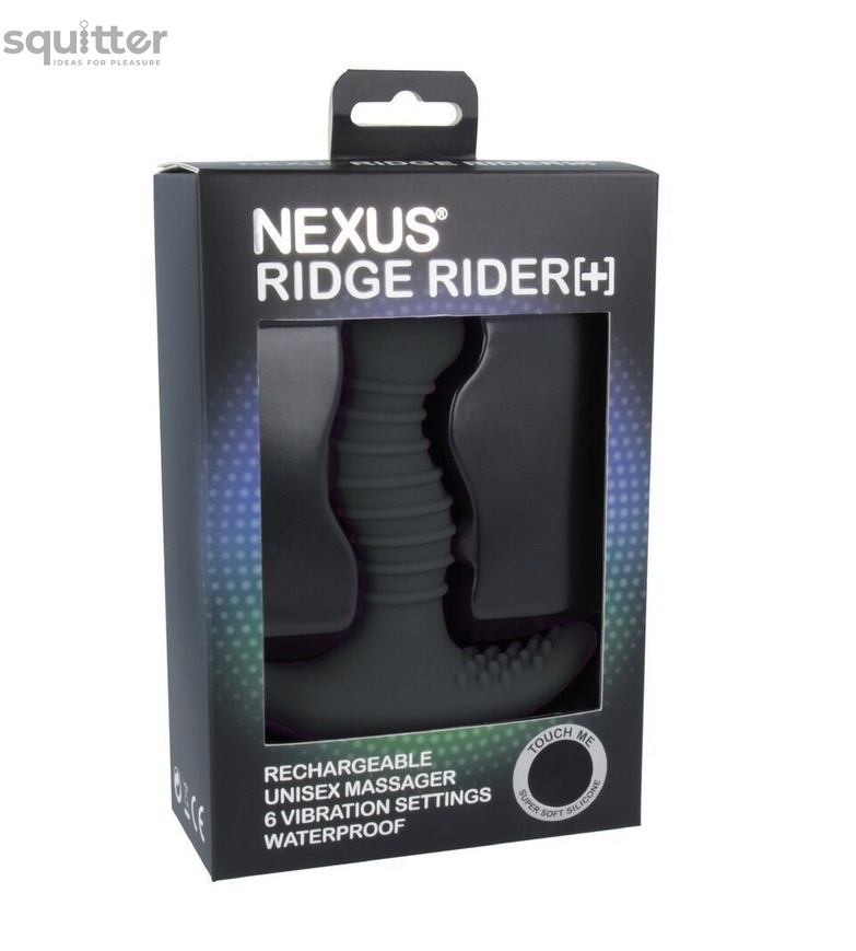 Масажер простати з вібрацією Nexus Ridge Rider Plus Black RR001 фото