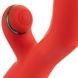 Вібратор-кролик з пульсацією та флогером LOCKINK SEVANDA Whip Vibrating Massage Wand, червоно-зелений SX0903,7 - інтернет-магазин інтимних товарів Squitter