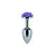 Металева анальна пробка Lux Active з трояндою - Rose Anal Plug - Purple, віброкуля в подарунок SO5573,1 - інтернет-магазин інтимних товарів Squitter