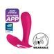 Смарт-вібратор у трусики Satisfyer Top Secret Pink вагінально-кліторальний, 2 мотори SO7790,1 - інтернет-магазин інтимних товарів Squitter