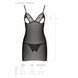 Сорочка з вирізами на грудях, стрінги Passion LOVELIA CHEMISE XXL/XXXL, black SO4761,7 - інтернет-магазин інтимних товарів Squitter