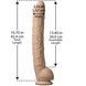 Фалоімітатор Doc Johnson Dick Rambone Cock White (в ПЕ пакеті!), Діаметр 6 см, довжина 42 см, ПВХ SO4556,6 - інтернет-магазин інтимних товарів Squitter
