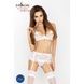 Комплект білизни Passion OFELIA SET OpenBra XXL/XXXL, white, стрінги, відкритий ліф, широкий пояс EL13203,2 - інтернет-магазин інтимних товарів Squitter