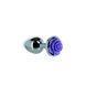 Металева анальна пробка Lux Active з трояндою - Rose Anal Plug - Purple, віброкуля в подарунок SO5573,2 - інтернет-магазин інтимних товарів Squitter
