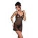 Сорочка з вирізами на грудях, стрінги Passion LOVELIA CHEMISE XXL/XXXL, black SO4761,1 - інтернет-магазин інтимних товарів Squitter