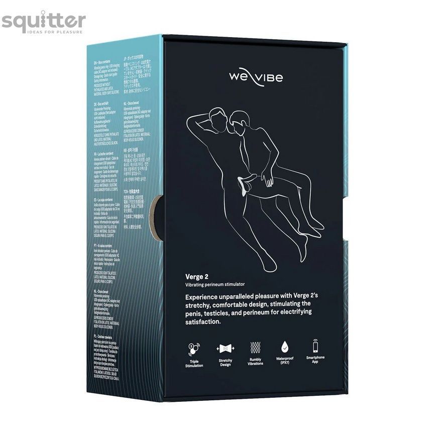 Смарт-віброкільце We-Vibe VERGE 2 Black SX3863 - онлайн-сексшоп Сквітер