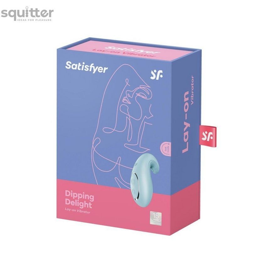Вибратор Satisfyer Dipping Delight Light Blue SO6991 - онлайн-сексшоп Сквитер