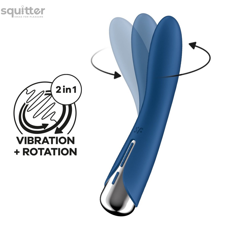 Вібратор Satisfyer Spinning Vibe 1 Blue SX0559 фото