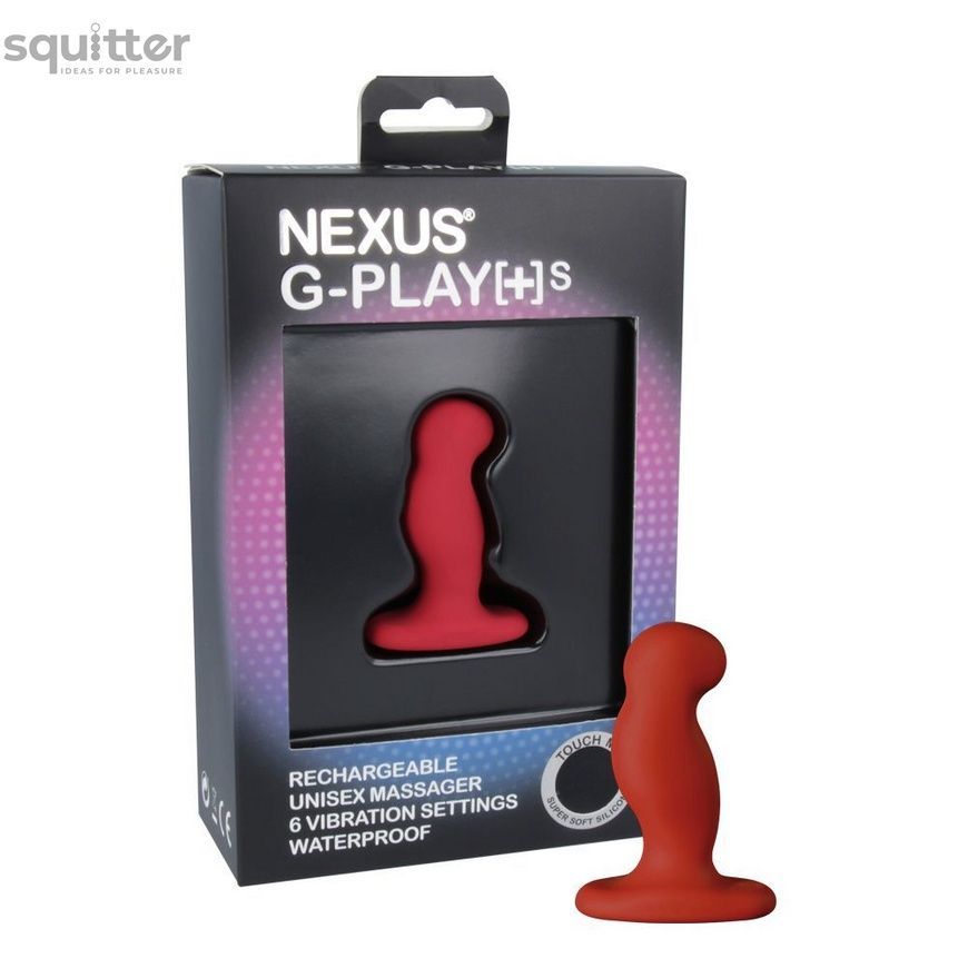 Вібромасажер простати Nexus G-Play Plus S Red, макс діаметр 2,3 см, перезаряджуваний GPS003 - онлайн-сексшоп Сквітер