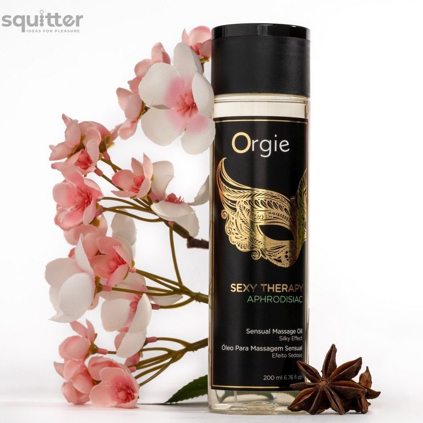 Масажна олія Orgie &ndash; Sexy Therapy Aphrodisiac (200 мл), гібридна SX1543 - онлайн-сексшоп Сквітер