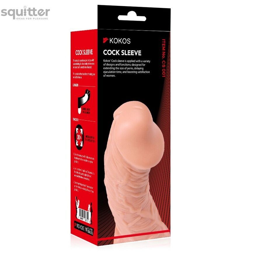Насадка на член Kokos Cock Sleeve CS 001 L SX1452 - онлайн-сексшоп Сквітер