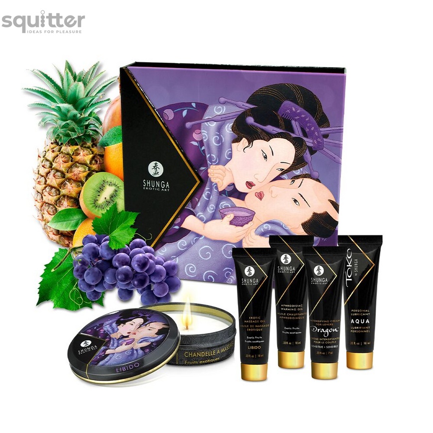 Подарочный набор Shunga Geishas Secrets – Exotic Fruits для шикарной ночи вдвоем SO7823 фото