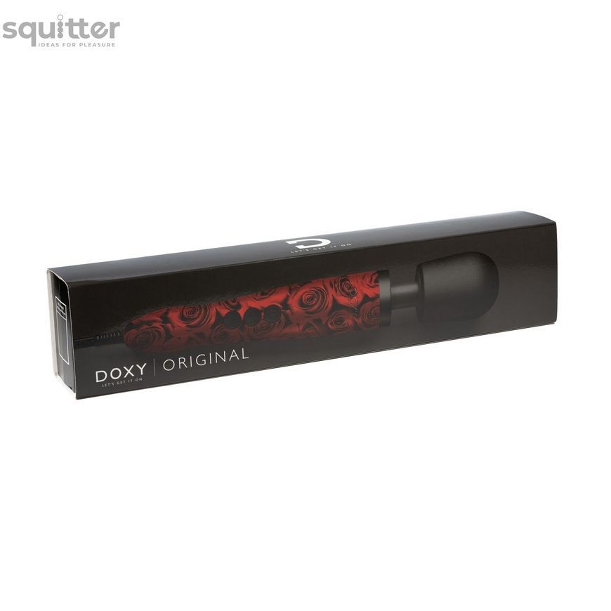 Вібромасажер DOXY Original ROSE PATTERN, дуже потужний, живлення 220В, пульсівні вібрації SX2454 - онлайн-сексшоп Сквітер