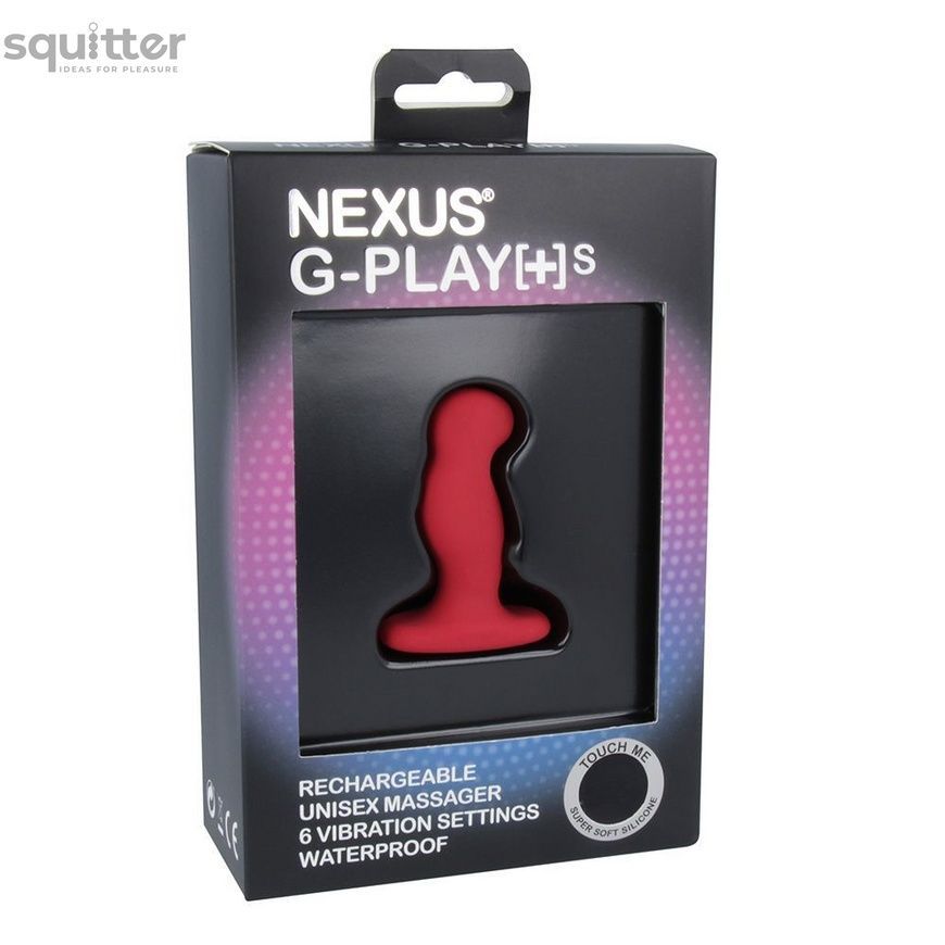 Вібромасажер простати Nexus G-Play Plus S Red, макс діаметр 2,3 см, перезаряджуваний GPS003 - онлайн-сексшоп Сквітер