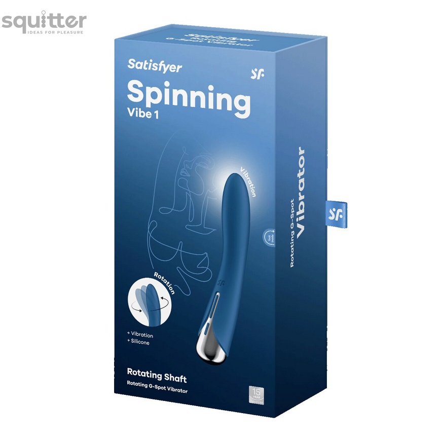 Вібратор Satisfyer Spinning Vibe 1 Blue SX0559 фото