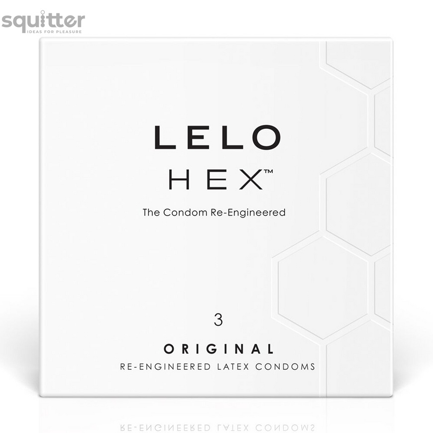 Презервативы LELO HEX Condoms Original 3 Pack, тонкие и суперпрочные SO8130 фото