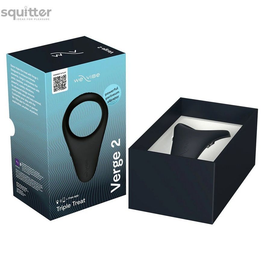 Смарт-віброкільце We-Vibe VERGE 2 Black SX3863 - онлайн-сексшоп Сквітер