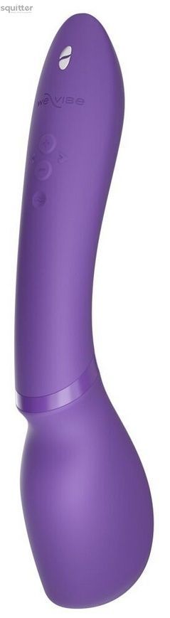 Смарт-вібромасажер We-Vibe Wand 2 Purple, дуже потужний, функція Smart Silence SX2150 - онлайн-сексшоп Сквітер