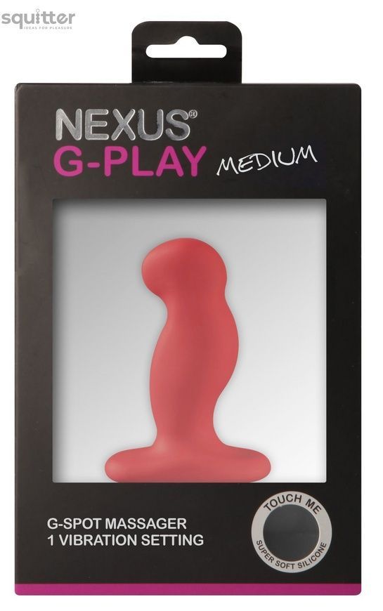 Вибромассажер простаты Nexus G-Play Plus M Red, макс диаметр 3 см, перезаряжаемый GPM003 - онлайн-сексшоп Сквитер