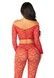 Комплект Leg Avenue Off The Shoulder Top and Footless Tights One Size, Red SX1749,3 - інтернет-магазин інтимних товарів Squitter