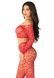 Комплект Leg Avenue Off The Shoulder Top and Footless Tights One Size, Red SX1749,2 - інтернет-магазин інтимних товарів Squitter