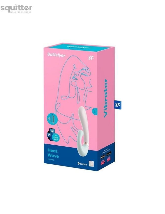 Смарт вибратор-кролик с подогревом Satisfyer Heat Wave Mint SO6097 - онлайн-сексшоп Сквитер