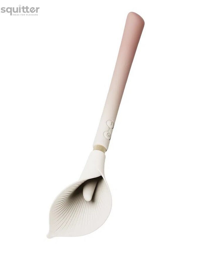 Розкішний вібромасажер Zalo &ndash; Calla Blossom Pink, двосторонній, 2 мотори SX1280 - онлайн-сексшоп Сквітер