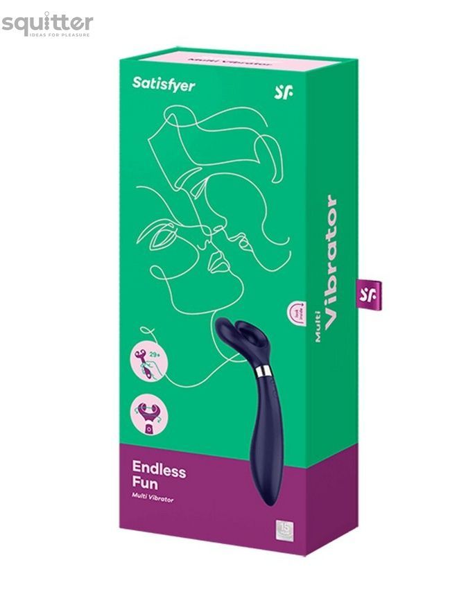 Вібратор для пар Satisfyer Endless Fun Blue, три мотори, багатофункціональний SO6992 - онлайн-сексшоп Сквітер