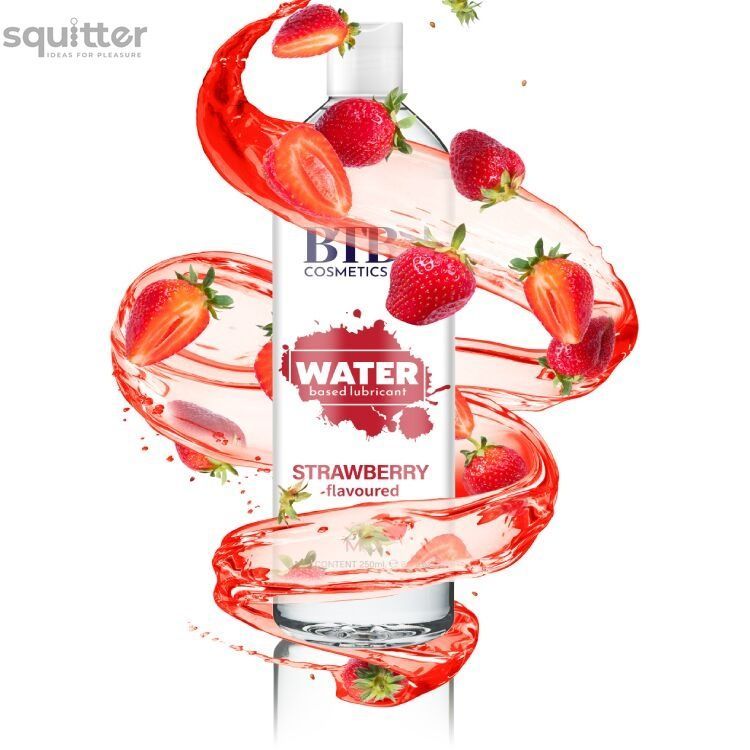 Змазка на водній основі BTB FLAVORED STRAWBERRY з ароматом полуниці (250 мл) SO6567 - онлайн-сексшоп Сквітер